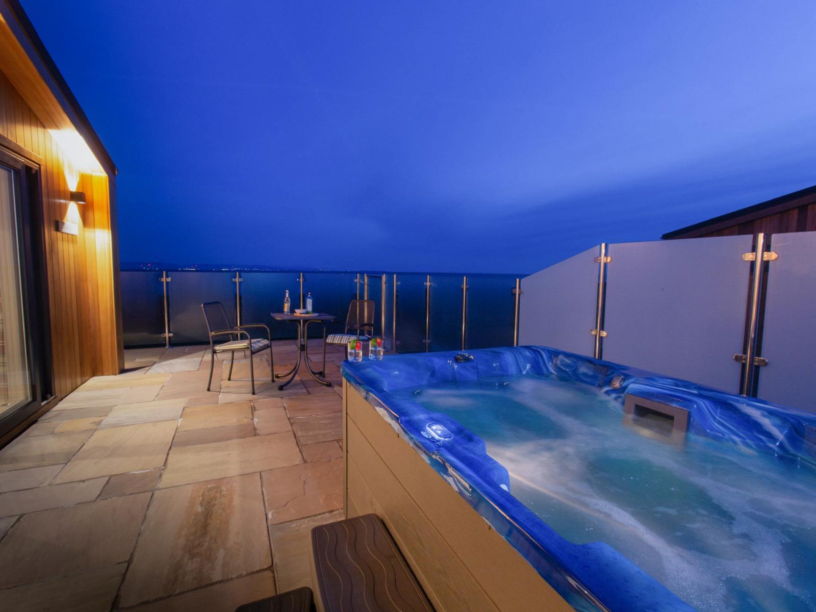 Luxury sea side Hot Tub Lodges