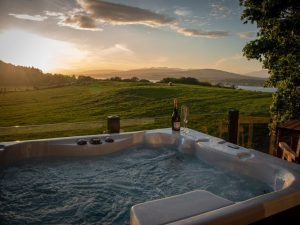 Luxury Hot Tub Lodge Sea Views